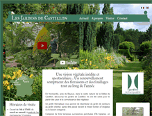 Tablet Screenshot of jardinscastillonplantbessin.com